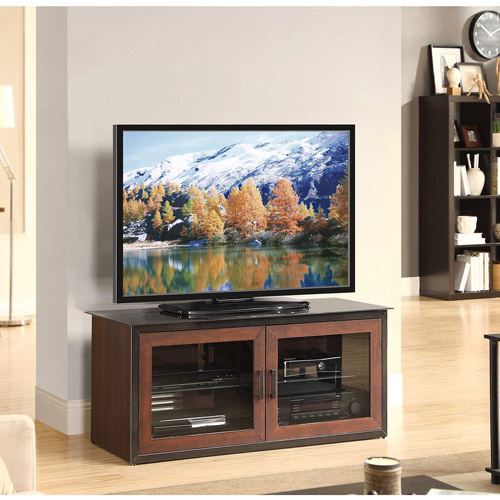 Whalen Brown Closed Door 3-in-1 TV Stand for TVs up to 52''