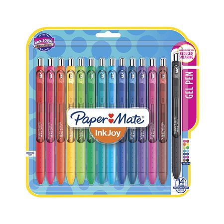 Paper Mate® Gel Pens | InkJoy® Pens, Medium Point, Assorted, 14 (Best Thin Gel Pens)