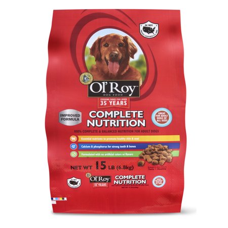 Ol Roy Complete Nutrition Adult Dry Dog Food, 15 lbs ...