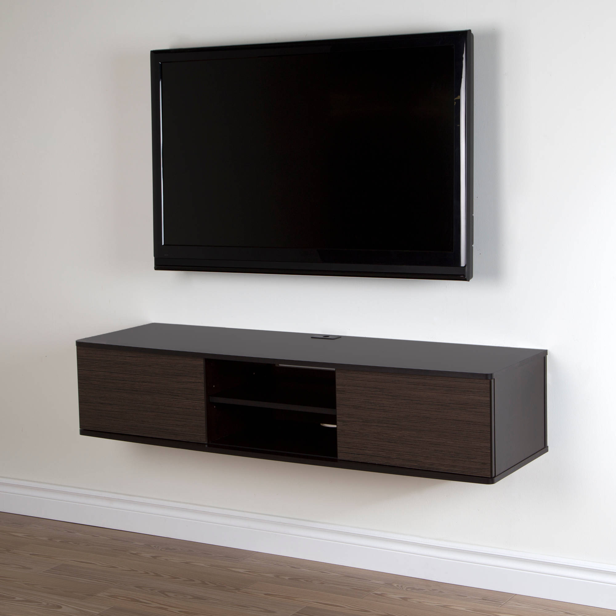 South Shore Agora Wall-Mounted TV Stand For TVs up to 56'', Multiple Finishes