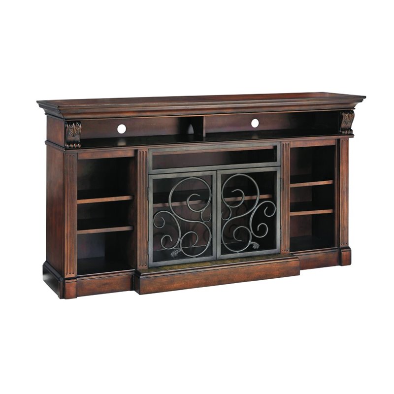 Ashley Alymere 72'' TV Stand in Rustic Brown