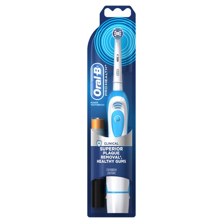 Oral-B Pro-Health Clinical Battery Powered Toothbrush, 1 Count, Colors May