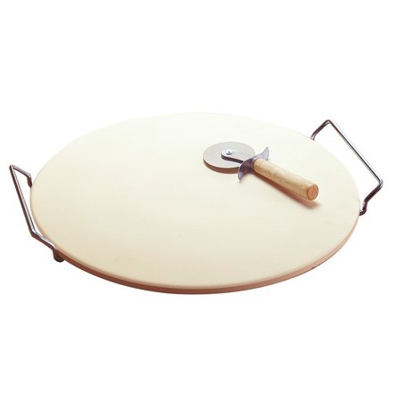 - Goo Cook Round Pizza Baking Stone Metal Rack, 2 Piece