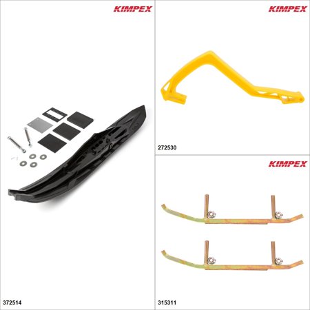Kimpex - Arrow Ski Kit - Black, Ski-Doo MXZ X 600R 2019 Black / Yellow 