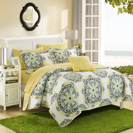 - Chic Home 3-Piece Miranda REVERSIBLE Quilt Set
