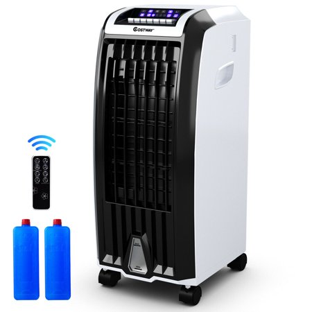 Costway Evaporative Portable Air Conditioner Cooler Fan Anion Humidify W/ Remote Control 