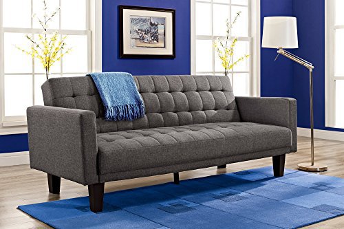 DHP Sienna Sofa Sleeper, Gray