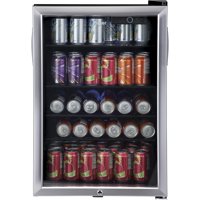 Haier 150 Can Locking Beverage Center HEBF100BXS, Stainless Steel