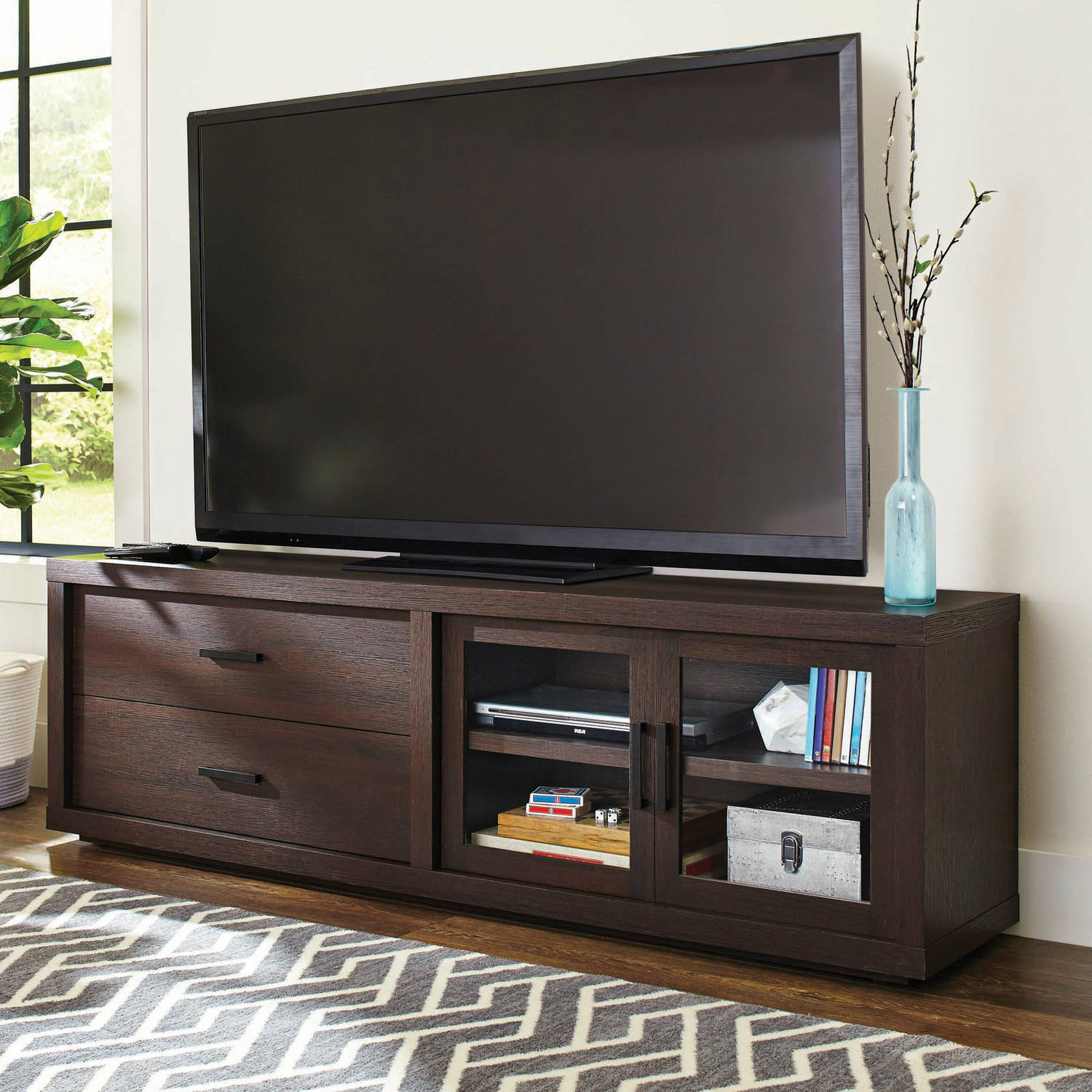 Better Homes and Gardens Steele TV Stand for TV's up to 80'', Espresso