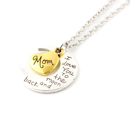 Fashion Jewelry I Love You Family Mom Birthday Gift Pendant Necklace for Women Girl - (Best Gift For Mother On Her Birthday)