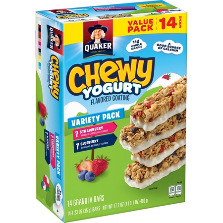 Quaker Chewy Yogurt Granola Bars, Variety Pack, 14 (Best Healthy Granola Bar Recipe)