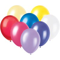 Pearlized Latex Balloons, 12 in, Pastel, 50ct