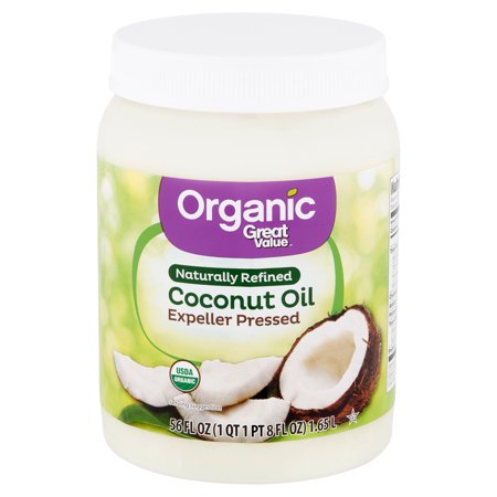 Great Value Organic Naturally Refined Coconut Oil, 56 fl (Best Organic Sunflower Oil)