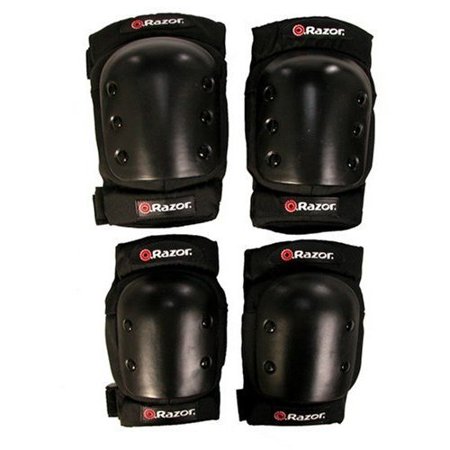 Kit Protective Gear - Razor Youth Multi-Sport Protective Pad Set, Black, For Ages 8-14