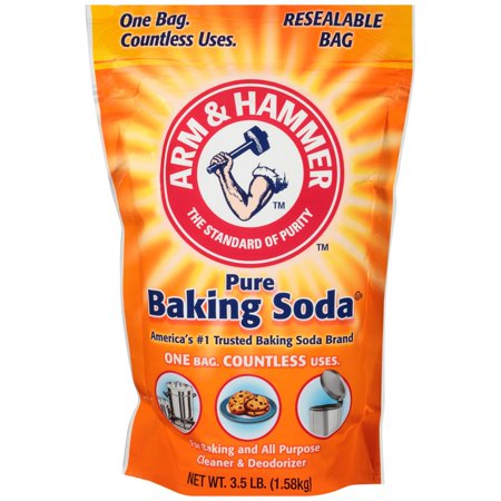 (2 Pack) Arm & Hammer Pure Baking Soda, 3.5 lbs (Bob's Best Sodium Bicarbonate)