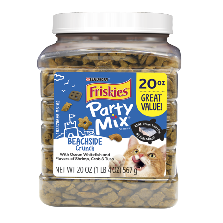 Friskies Party Mix Beachside Crunch Cat Treats, 20 oz. (Best Soft Cat Treats)