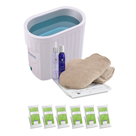 Therabath Paraffin - Therabath Professional Paraffin Wax Bath + Hand ComforKit ThermoTherapy Heat Professional Grade TB6 by WR Medical - 6lbs Lavender Harmony