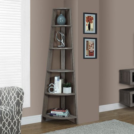 Monarch 72 5 Shelf Corner Bookcase Etagere Multiple Colors Monarch 72 5 Shelf Corner Bookcase Etagere Multiple Colors