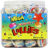 Mega Lollies, 4 Lb, 60 Ct
