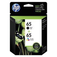 HP 65 Black & Tri-Color Original Ink Cartridges, 2-pack (T0A36AN)