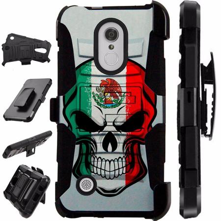 For LG Q7 (2018) | LG Q7 Plus (2018) Case Armor Hybrid Phone Cover LuxGuard Holster (Mexican