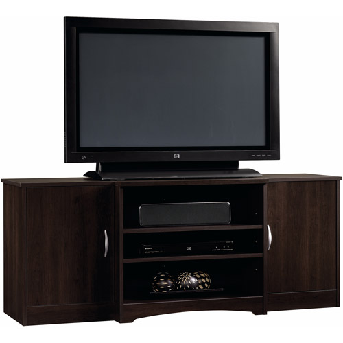 Sauder Beginnings Cinnamon Cherry Entertainment Credenza for TVs up to 42''