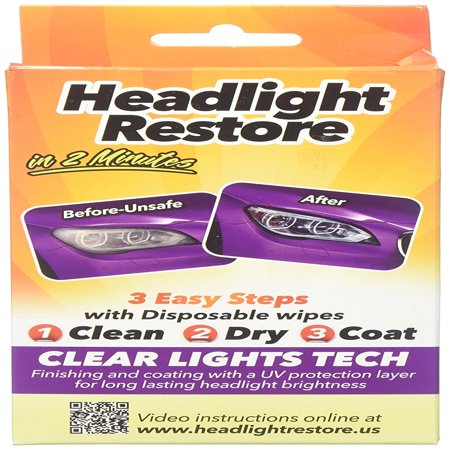 CLT Headlight Restoration Kit, Headlight Lens Cleaning (Best Car Headlight Lens Cleaner)