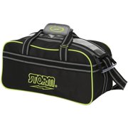 Bowling Bags Storm 2 Ball Tote Bowling Bag Black Grey Lime