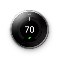 Nest Learning Thermostat - 3rd Generation - Stainless Steel