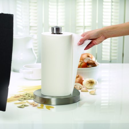 Oxo Good Grips Stainless Steel Towel Holder - Kamenstein Perfect Tear Paper Towel Holder Stainless Steel