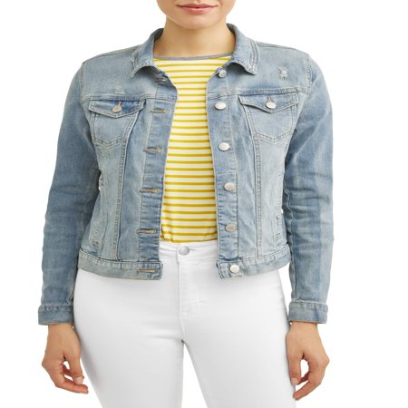 Time and Tru - Women's Denim Jacket - Walmart.com