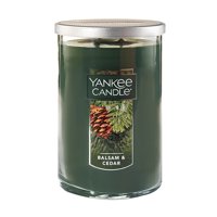 Yankee Candle Large 2-Wick Tumbler Scented Candle, Balsam & Cedar