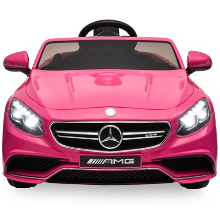 Best Choice Products 12V Kids Battery Powered Licensed Mercedes-Benz S63 Coupe RC Ride-On Car w/ Parent Control, LED Lights, MP3 Player, 3 Speeds -