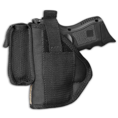 Barsony Left OWB w/ Magazine Pouch Holster Size 15 Beretta Glock S&W Taurus Walther Compact 9 40