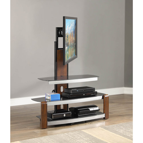 Whalen Swinging TV Stand for TVs up to 47'', Brown Cherry