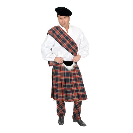 Halloween Scottish Navy Kilt Adult Costume