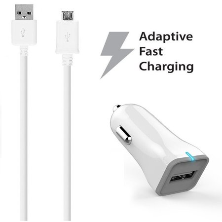 24vac Dual Voltage Color Camera BlackBerry Classic Non Camera Charger Micro USB 2.0 Cable Kit by TruWire { Car Charger + Cable} True Digital Adaptive Fast Charging uses dual voltages for up to 50% faster charging! ()
