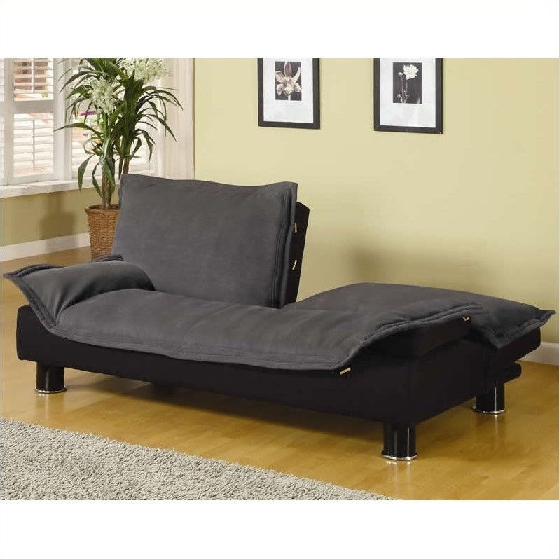 Coaster Casual Futon Sofa Bed, Grey