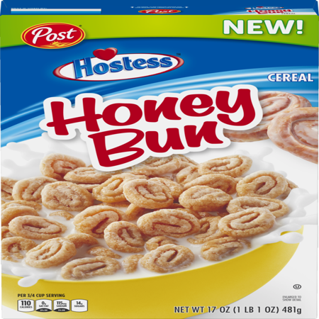 Download Post Hostess Honey Bun Cereal, Cinnamon Roll, 17oz - Walmart.com