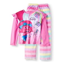 Trolls Girls' Poly 2-Piece Pajama Sleep Set