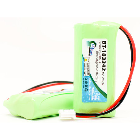 2x Pack - AT&T BT183342 Battery - Replacement for AT&T Cordless Phone Battery (700mAh, 2.4V,