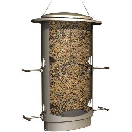 More Birds Squirrel-Proof Feeder, 4.2 Pound Seed Capacity, 4 Feeding Ports, (Best Nuts To Feed Squirrels)