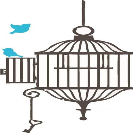 - Custom Designs Bird In A Cage (2) 8x16 Inches