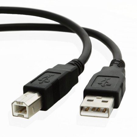 25 Ft USB 2.0 Cable for Audio Interface, Midi Keyboard, USB Microphone