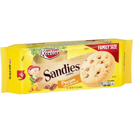 (2 Pack) Keebler Sandies Pecan Shortbread Cookies, 17.2 (Best Oatmeal Raisin Pecan Cookies)