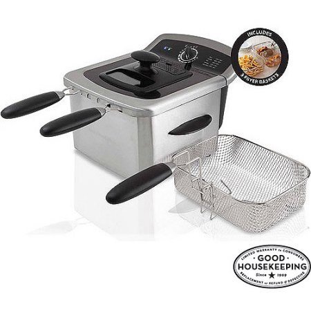 Farberware 4L Deep Fryer, Stainless Steel (Best Fish To Deep Fry)