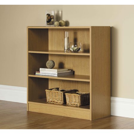 Mainstays 32 3 Shelf Wide Bookcase Multiple Finishes Com