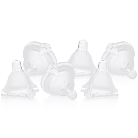- Evenflo Feeding Balance + Wide Neck BPA-Free Silicone Medium Flow Baby Bottle Nipple - 3 Months+, 6ct