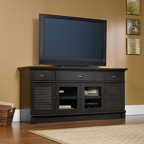 Sauder Harbor View TV Stand for TVs up to 70'', Antique Paint