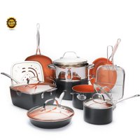 Gotham Steel 15 piece Pan Set, Nonstick Copper Cookware Set